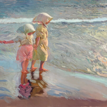 Πινακας σε καμβά JOAQUIN SOROLLA - THE THREE SISTERS ON THE BEACH - Sorolla Joaquin Sticky 5