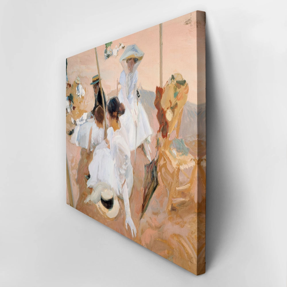 Πινακας σε καμβά JOAQUIN SOROLLA - UNDER THE AWNING
