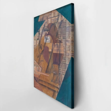Πινακας σε καμβά JUAN GRIS - BOTTLE OF RUM AND NEWSPAPER - Juan Gris Sticky 2