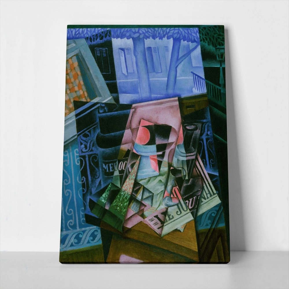 Πινακας σε καμβά JUAN GRIS - STILL LIFE BEFORE AN OPEN WINDOW