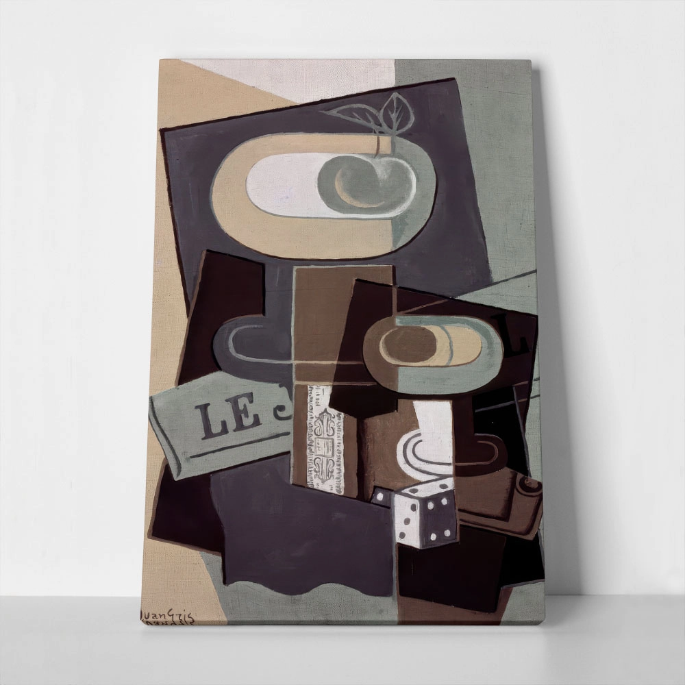 Πινακας σε καμβά JUAN GRIS - THE DICE