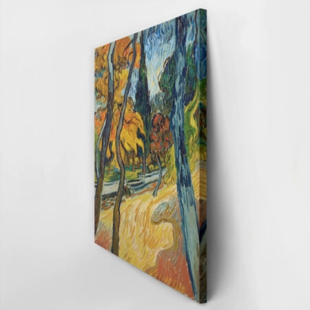 Πινακας σε καμβά VAN GOGH - ARBRES DANS LE JARDIN DE LASILE - Vincent Van Gogh Sticky 3