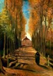 Πινακας σε καμβά VAN GOGH - AVENUE OF POPLARS IN AUTUMN