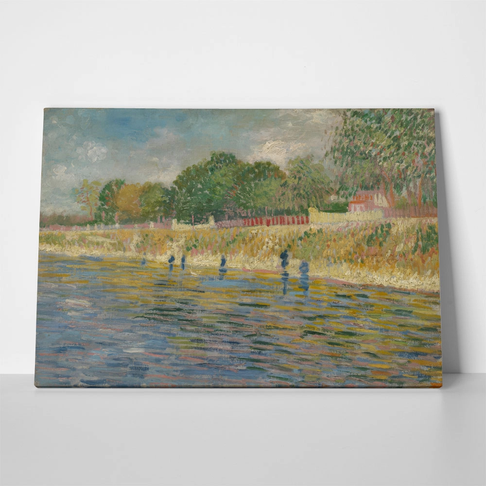 Πινακας σε καμβά VAN GOGH - BANK OF THE SEINE