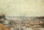 Πινακας σε καμβά VAN GOGH - BLICK AUF PARIS VOM MONTMARTRE