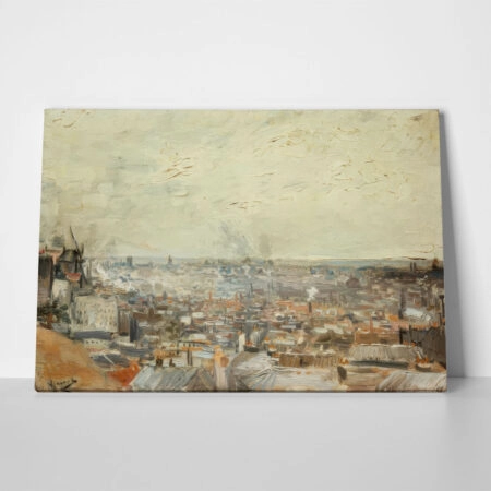 Πινακας σε καμβά VAN GOGH - BLICK AUF PARIS VOM MONTMARTRE - Vincent Van Gogh Sticky 1