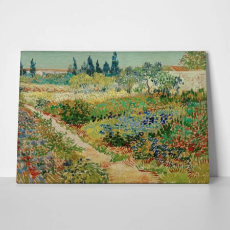 Πινακας σε καμβά VAN GOGH - BLUEHENDER GARTEN MIT PFAD - Vincent Van Gogh