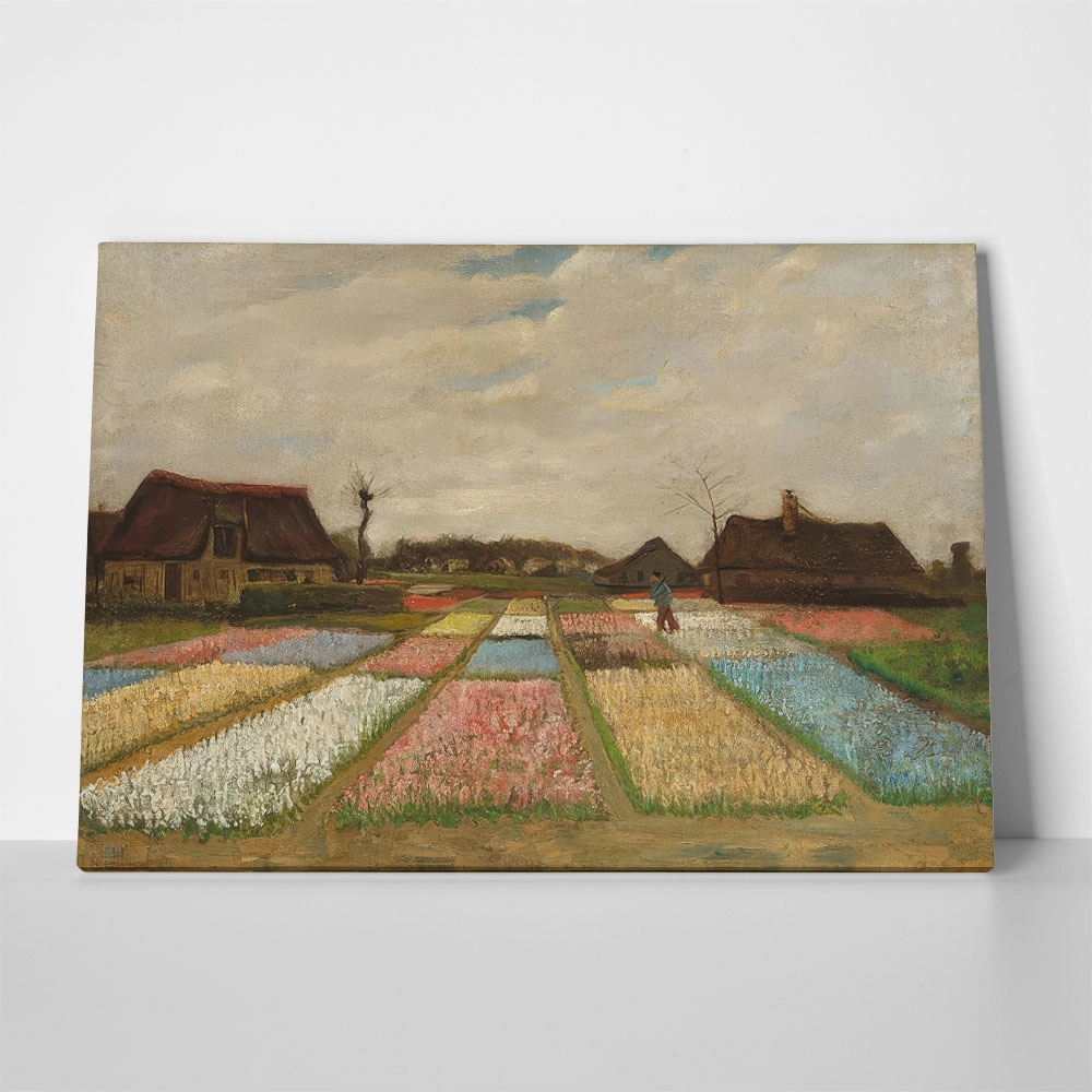 Πινακας σε καμβά VAN GOGH - BLUMENBEETE IN HOLLAND