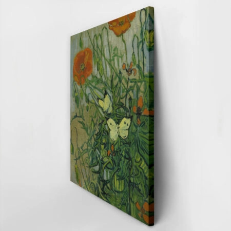 Πινακας σε καμβά VAN GOGH - BUTTERFLIES AND POPPIES - Vincent Van Gogh Sticky 3