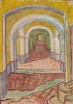 Πινακας σε καμβά VAN GOGH - CORRIDOR IN THE ASYLUM