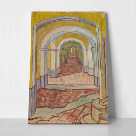 Πινακας σε καμβά VAN GOGH - CORRIDOR IN THE ASYLUM - Vincent Van Gogh Sticky 1