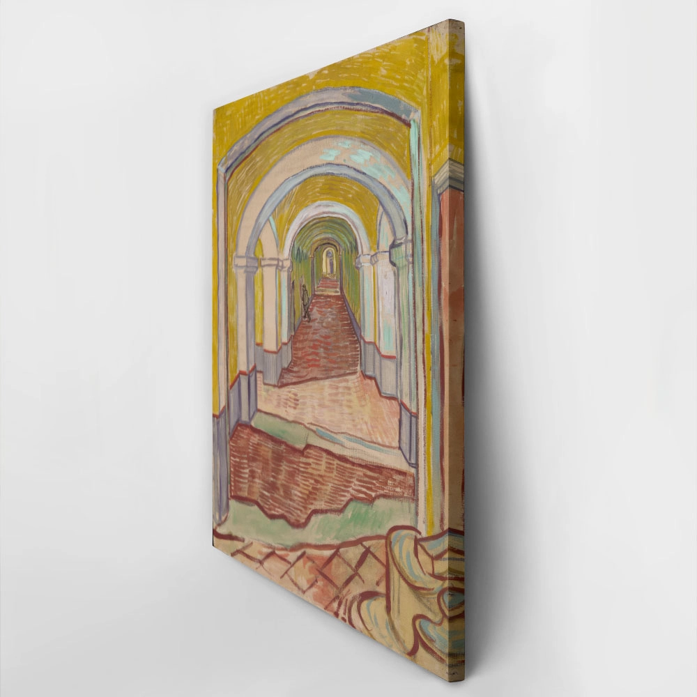 Πινακας σε καμβά VAN GOGH - CORRIDOR IN THE ASYLUM