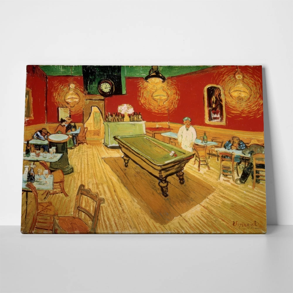 Πινακας σε καμβά VAN GOGH - DAS NACHTCAF AN DER PLACE LAMARTINE IN ARLES