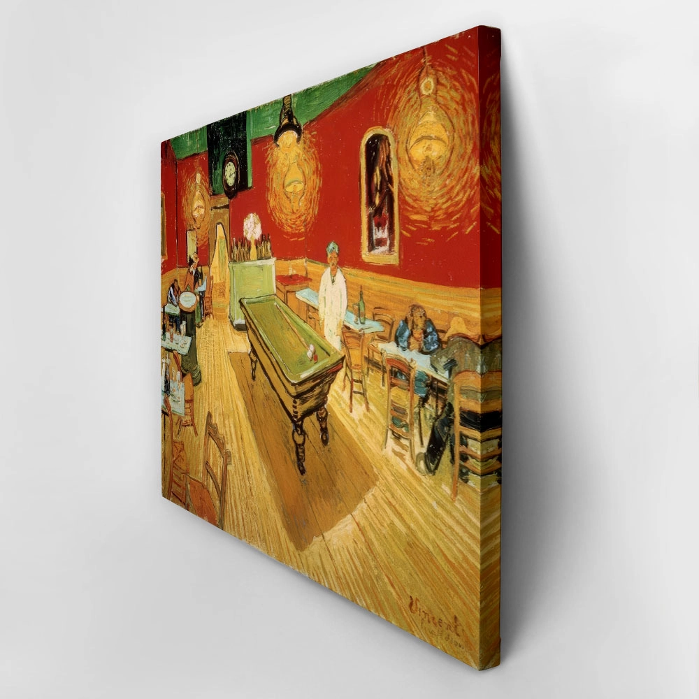 Πινακας σε καμβά VAN GOGH - DAS NACHTCAF AN DER PLACE LAMARTINE IN ARLES
