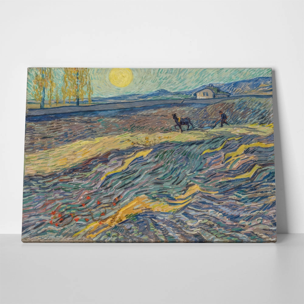 Πινακας σε καμβά VAN GOGH - FARMER IN A FIELD