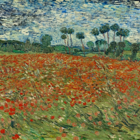 Πινακας σε καμβά VAN GOGH - FIELD OF POPPIES 1980 - Vincent Van Gogh Sticky 7