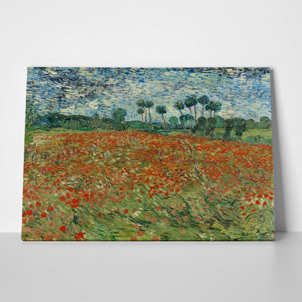 Πινακας σε καμβά VAN GOGH - FIELD OF POPPIES 1980