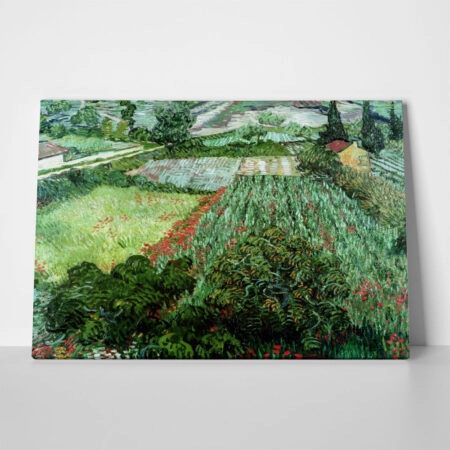 Πινακας σε καμβά VAN GOGH - FIELD WITH POPPIES 1889
