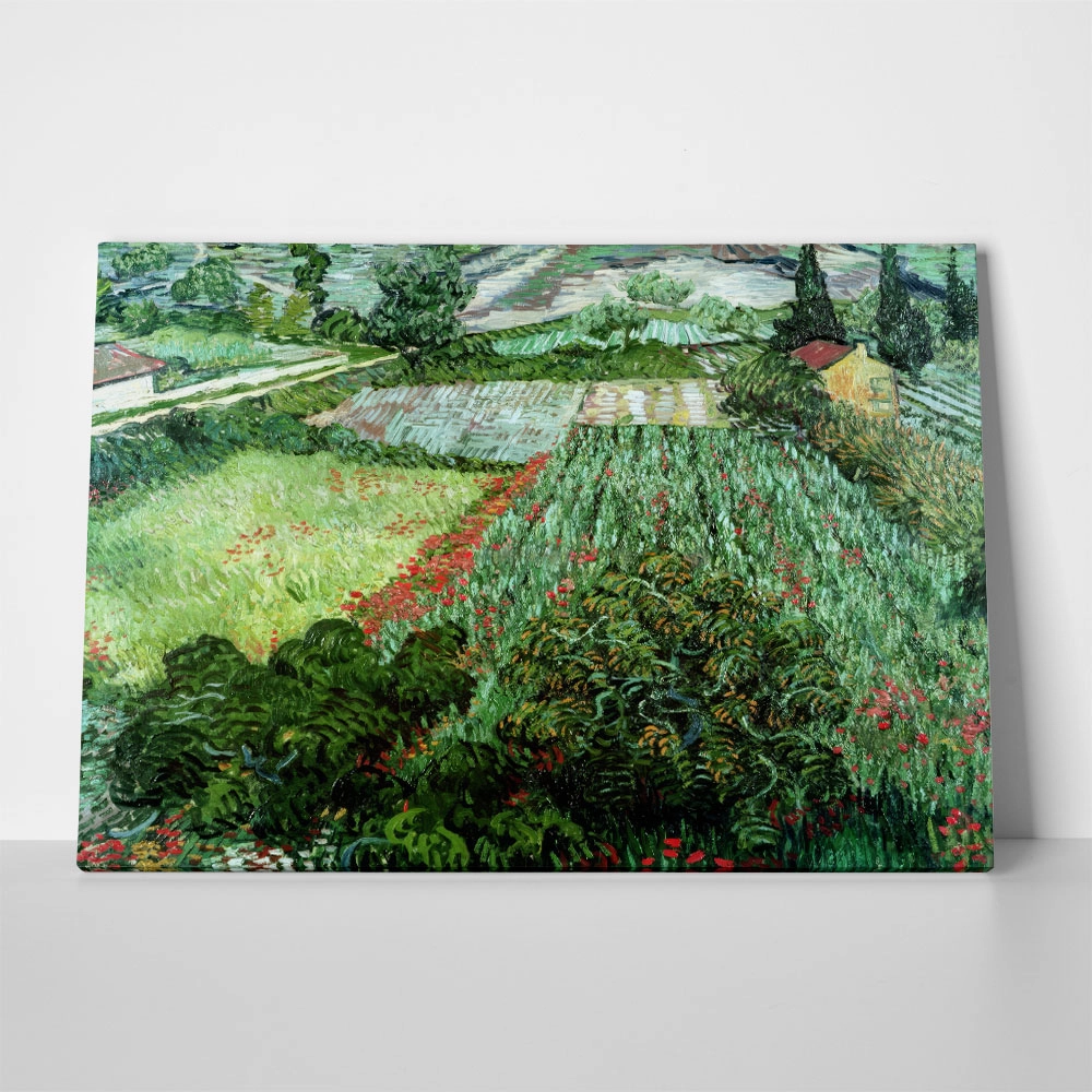 Πινακας σε καμβά VAN GOGH - FIELD WITH POPPIES 1889