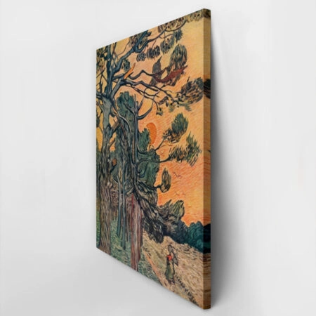 Πινακας σε καμβά VAN GOGH - FORET DE SAPINS AU DECLIN DU JOUR - Vincent Van Gogh Sticky 3