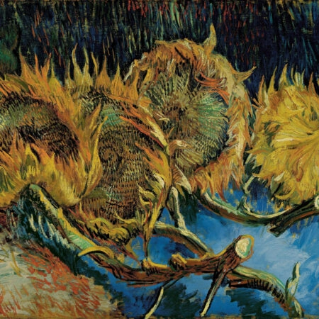 Πινακας σε καμβά VAN GOGH - FOUR SUNFLOWERS GONE TO SEED - Vincent Van Gogh Sticky 5