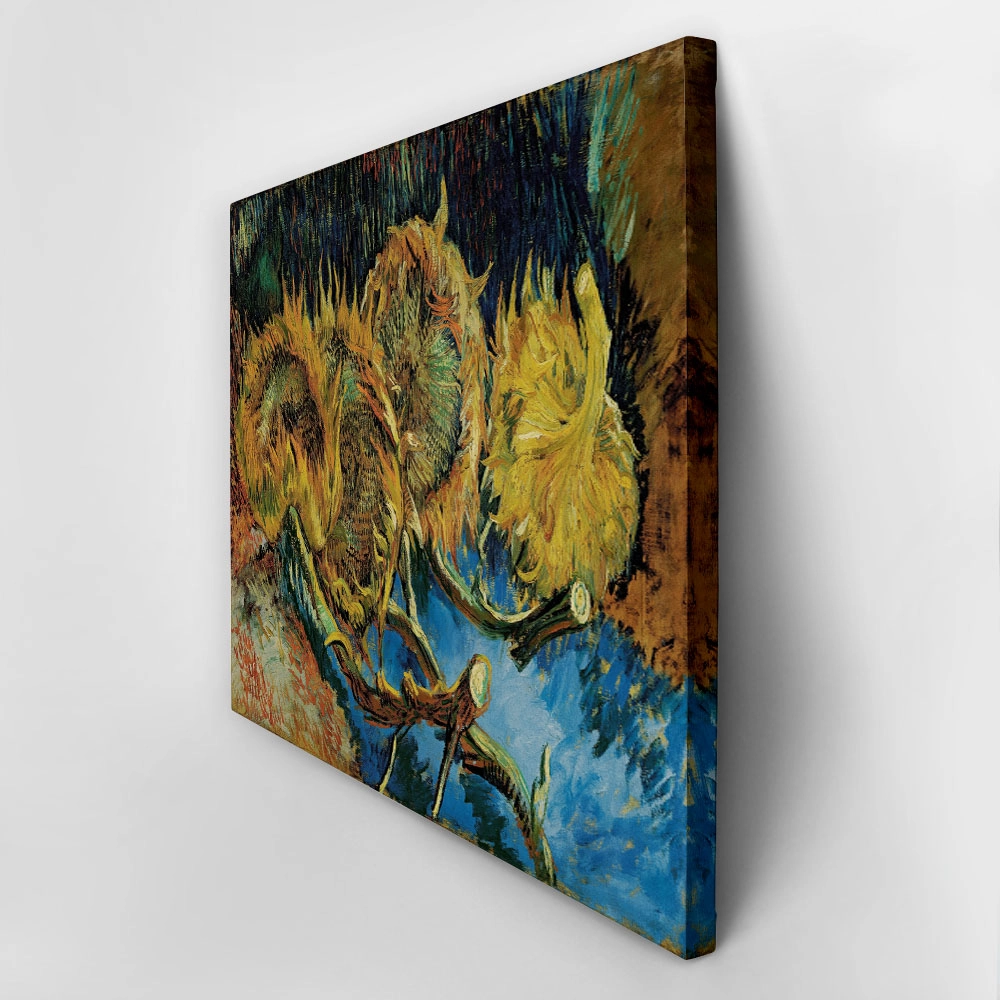 Πινακας σε καμβά VAN GOGH - FOUR SUNFLOWERS GONE TO SEED