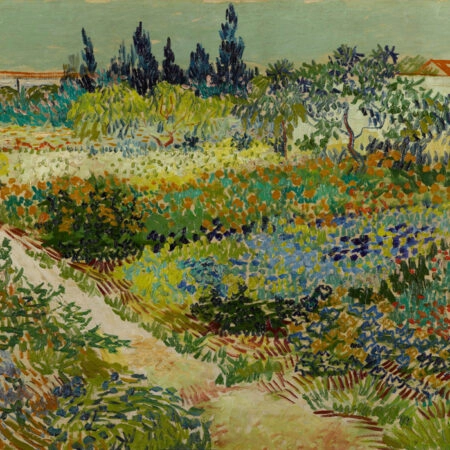 Πινακας σε καμβά VAN GOGH - GARDEN AT ARLES - Vincent Van Gogh Sticky 5
