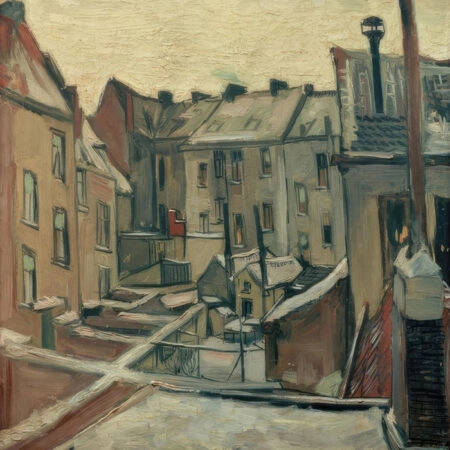 Πινακας σε καμβά VAN GOGH - HINTERHUEFE IN ANTWERPEN - Vincent Van Gogh Sticky 5