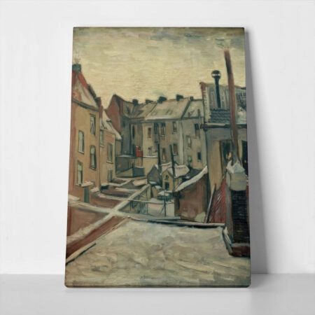 Πινακας σε καμβά VAN GOGH - HINTERHUEFE IN ANTWERPEN - Vincent Van Gogh