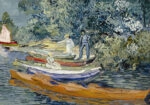 Πινακας σε καμβά VAN GOGH - LA RIVE D'AUVERS SUR OISE