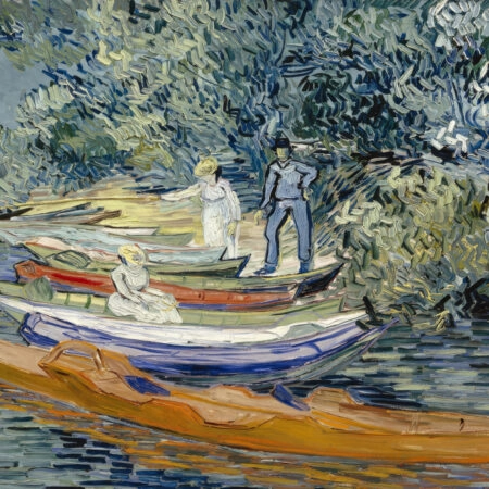 Πινακας σε καμβά VAN GOGH - LA RIVE D'AUVERS SUR OISE - Vincent Van Gogh Sticky 5