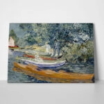 Πινακας σε καμβά VAN GOGH - LA RIVE D'AUVERS SUR OISE
