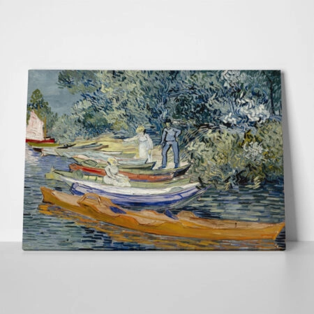 Πινακας σε καμβά VAN GOGH - LA RIVE D'AUVERS SUR OISE - Vincent Van Gogh