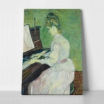 Πινακας σε καμβά VAN GOGH - MARGUERITE GACHET AT THE PIANO