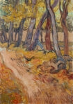 Πινακας σε καμβά VAN GOGH – PATH IN THE GARDEN AT THE ASYLUM AT SAINT RÉMY