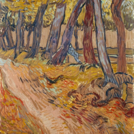 Πινακας σε καμβά VAN GOGH – PATH IN THE GARDEN AT THE ASYLUM AT SAINT RÉMY - Vincent Van Gogh Sticky 5