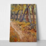 Πινακας σε καμβά VAN GOGH – PATH IN THE GARDEN AT THE ASYLUM AT SAINT RÉMY