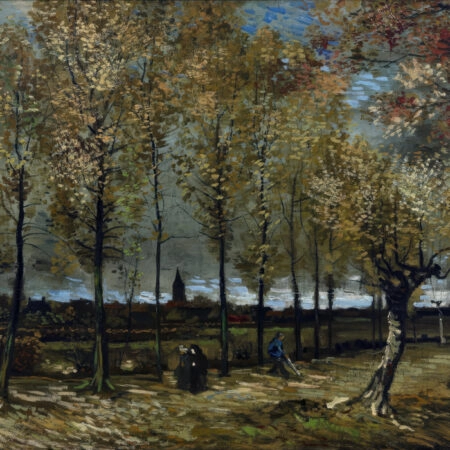Πινακας σε καμβά VAN GOGH - PEUPLIERS PRES DE NUENEN - Vincent Van Gogh Sticky 5