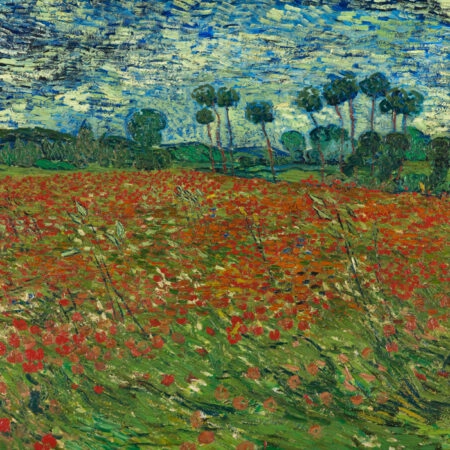 Πινακας σε καμβά VAN GOGH - POPPY FIELD - Vincent Van Gogh Sticky 5