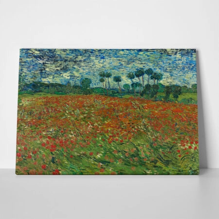 Πινακας σε καμβά VAN GOGH - POPPY FIELD - Vincent Van Gogh