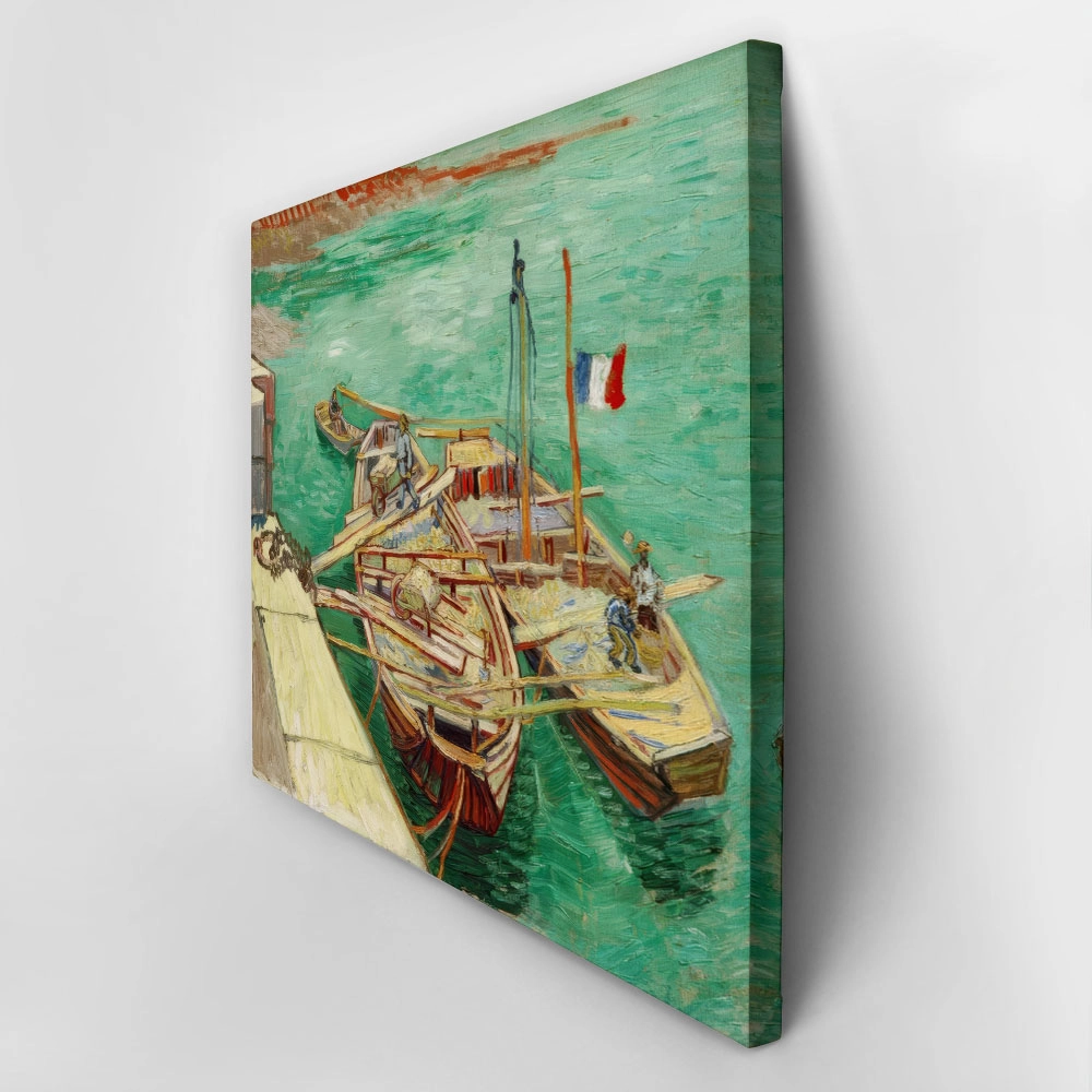 Πινακας σε καμβά VAN GOGH - RHONEBARKEN