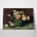 Πινακας σε καμβά VAN GOGH - ROSES AND PEONIES 1886