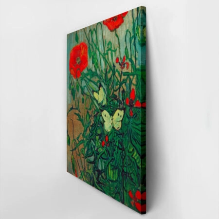 Πινακας σε καμβά VAN GOGH - SCHMETTERLINGE AUF MOHNBLUETEN - Vincent Van Gogh Sticky 2