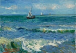 Πινακας σε καμβά VAN GOGH - SEASCAPE NEAR LES SAINTES MARIES DE LA MER