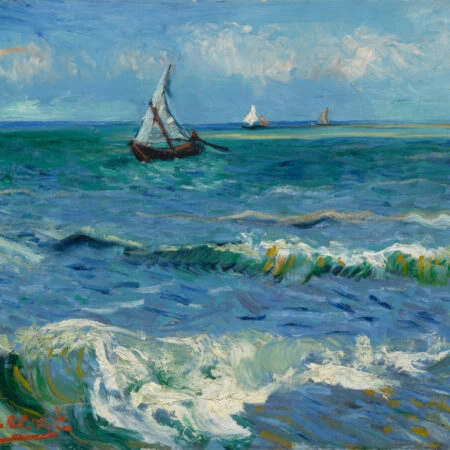 Πινακας σε καμβά VAN GOGH - SEASCAPE NEAR LES SAINTES MARIES DE LA MER - Vincent Van Gogh Sticky 6
