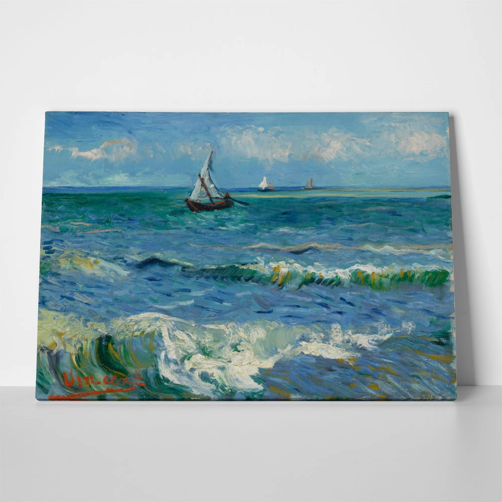 Πινακας σε καμβά VAN GOGH - SEASCAPE NEAR LES SAINTES MARIES DE LA MER