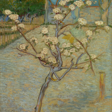 Πινακας σε καμβά VAN GOGH - SMALL PEAR TREE IN BLOSSOM - Vincent Van Gogh Sticky 5