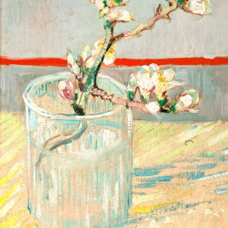 Πινακας σε καμβά VAN GOGH - SPRIG OF FLOWERING ALMOND BLOSSOM IN A GLASS - Vincent Van Gogh Sticky 5