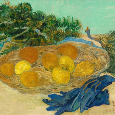 Πινακας σε καμβά VAN GOGH - STILL LIFE OF ORANGES AND LEMONS WITH BLUE GLOVES - Vincent Van Gogh Sticky 5