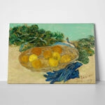 Πινακας σε καμβά VAN GOGH - STILL LIFE OF ORANGES AND LEMONS WITH BLUE GLOVES